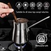 Hakan Topkapı Stainless Steel Turkish Coffee Pot, 20.2 Oz, 600