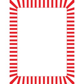 SHAPES ETC. 50 Sheets Candy Cane Designer Paper 8.5inx11in Letters to Santa Christmas Winter Celebrations Birthday Party Invites Newsletters Flyers Writing Activities Classroom Computer Paper USA Made