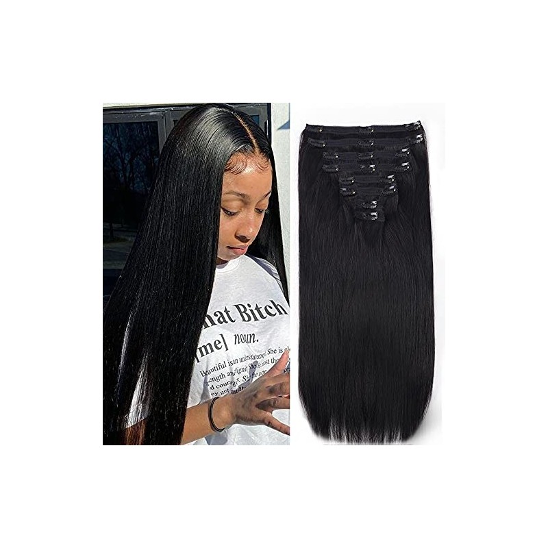 Pobokix Extensiones De Cabello Con Clip De 26 Pulgadas, Cabello