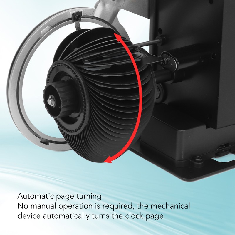 Bicycle Flip Clock Creative Automatic Flip Down Clock Desktop Stress