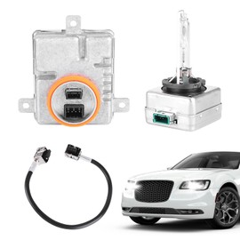 HID Ballast for 2011-2021 Chrysler 300 3.6L/5.7L/6.4L - Xenon Headlight Ballast Replacement (OE W003T21971) - Includes Bulb & Wiring Kit - Direct Fit, Waterproof, Durable Aluminum Construction