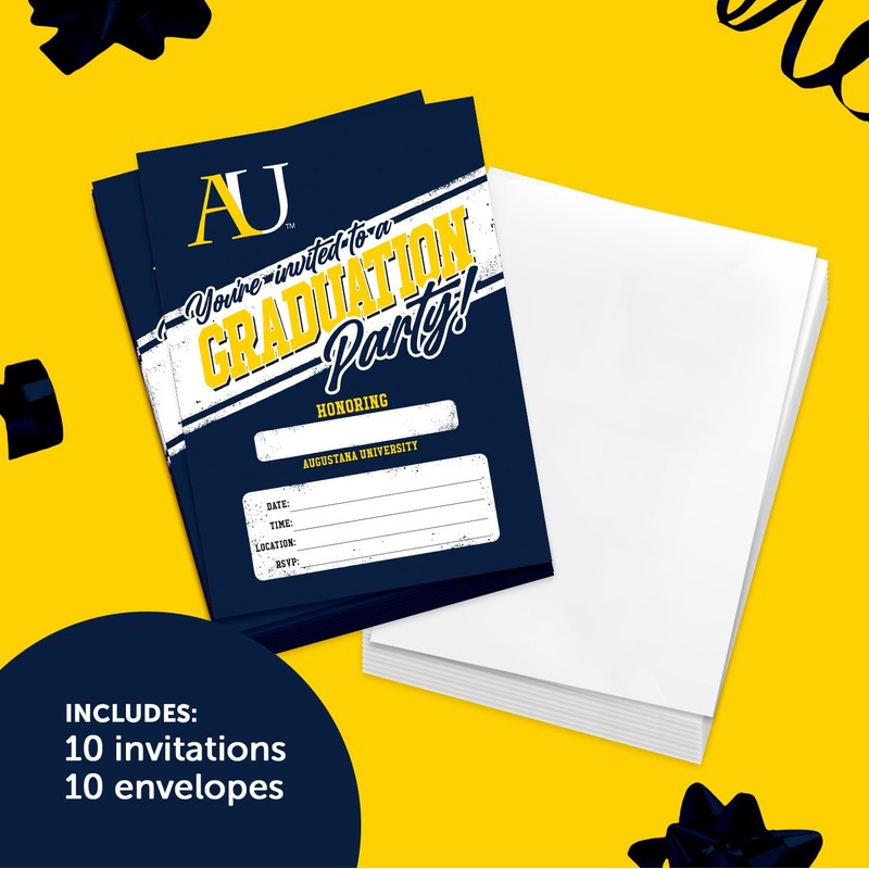 Desert Cactus Augustana University (SD) Graduation Party Invitations Vikings 5x7