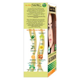 Indus Valley Natural Organic Damage Free Permanent Gel Hair Color, Ammonia Free, Vegan, Cruelty Free, Up to 100% Gray Coverage |Doctor Recommended| Bio Natural Certified-Medium Copper Blonde 8.4(20gram+200ml) Pack of 1