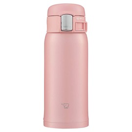 Zojirushi Mahobin SM-SF36-PA Water Bottle, 12.2 fl oz (360 ml), One-Touch Mug, Lightweight & Compact, Standard Type, Hot & Cold Insulation, Pink