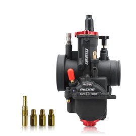 nibbi NIBBI PWK 28mm Carburetor with Three Main Jets and One Pilot Jet of Performance Racing Carburetor for Replace Keihin or mikuni Carburetors
