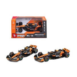 Bburago F1 Formula 1 MCLAREN MCL38 (2024) NORRIS 1:43 Scale - Incredibly Detailed Die-Cast Replica Collectible Race Car Model, Multiple Colours