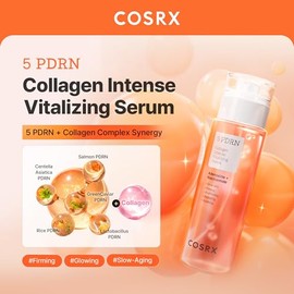 COSRX 5 PDRN Collagen Intense Vitalizing Serum - Suero coreano para reafirmar y dar brillo a la piel con ADN de salmón, centella, lactobacilo PDRN y c
