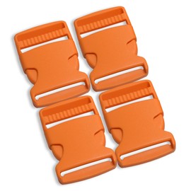 4 Pcs Plastic Side Release Buckles Orange 1.5 inch Buckles for Straps 38mm Perfect for Paracord Bracelets Craft Accessories Backpack Straps and Pet Collars Strap Webbing Backpack Accessories