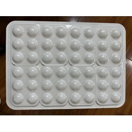 Mltanccy 32 PCS Paint Tray Palette, White Plastic Paint Pallets, 6 Well Rectangular Paint Watercolor Palette for Students, Premium Paint Holder Tray for Painting Party, DIY Craft and Art Class