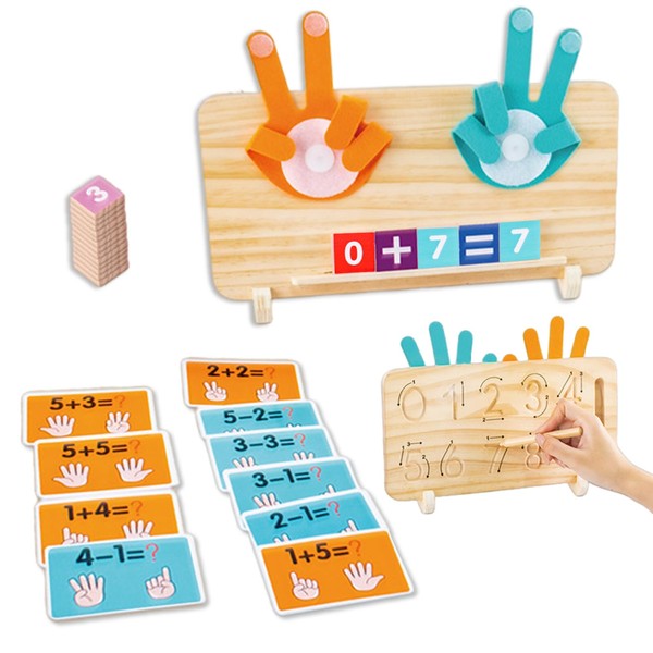 1 Set Wooden Math Learning Toys,Montessori Educational Toy for 2-6