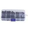 Vikye Tornillos multifunción Negro/Blanco Kit de Tornillo y Tuerca Industrial,
