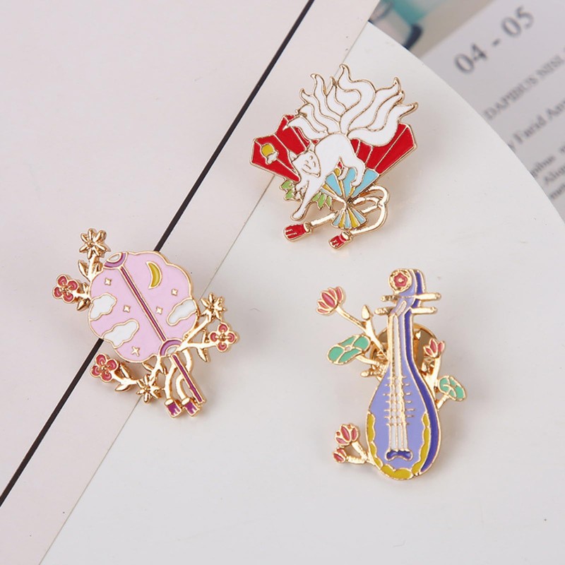 KaminoKa Chinese Mythology Pin Badge Set of 3