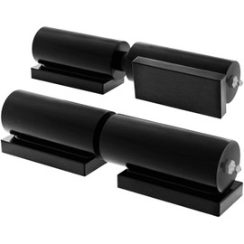 Heavy Duty Gate Hinges 7 Inches - 2 Pack Black Iron Door Hinge Barrel Style 900 Lbs Capacity for Swing Door Trailer Ramp Gate - Weld On Install