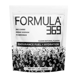 Formula 369 High Carbohydrate Sports Fuel – Value Size 5 lb (73 Servings) for Energy & Hydration – Unflavored Sports Drink Mix – Vegan, Allergen-Free