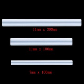 Hot Melt Glue Sticks 11mm x 300mm Portable Transparent Hot Melt Glue Gun Accessories for DIY Arts and Crafts Hobby Pack of 30