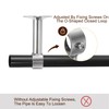 sourcing map 3 Set Ceiling Mount Curtain Rod Bracket, Fit