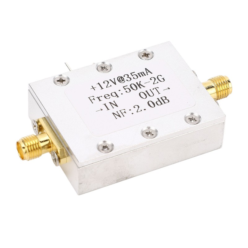 Broadband Amplifier 50K‑2GHZ LNA Amplifier Low Noise 31dB High Gain
