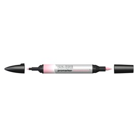 Winsor & Newton 0201461 Watercolour Marker - 2 Tips, Brush and Fine Tip, Non-fading, Highly Pigmented Watercolour Paints for Calligraphy, Drawings - Light Pink