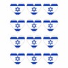 Israel Heart Stickers, Weatherproof and UV Protection, Set of 12