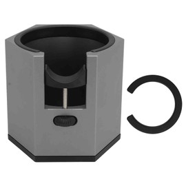 Coffee Portafilter Holder Aluminum Alloy Coffee Portafilter Stand with Removable Bracket Cover Height Adjustable Knob Black