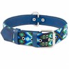 Collar de perro de piel, diseo bordado, collar de perro