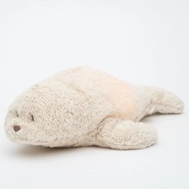 Moonie Organic Humming Plush, Seal (Sand)