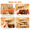 Ipetboom Pack of 24 Hollow Rollers with Elastic Band, Natural