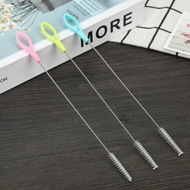 Hygienic Straw and Tumbler Cleaning Brush Brush Blue 50ea