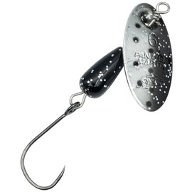 Panther Martin PMRBL_4_BSS Single Hook Barbless Teardrop Spinners Fishing Lure - Black Silver Speckled - 4 (1/8 oz.)