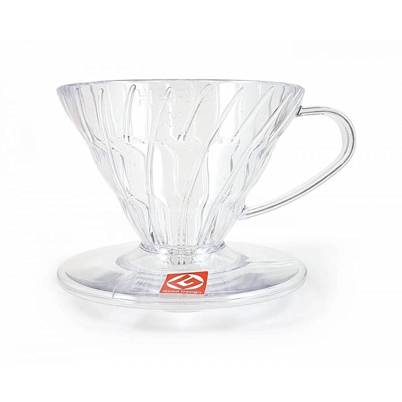 Hario V60 Plastic Coffee Dripper, Size 01, Clear