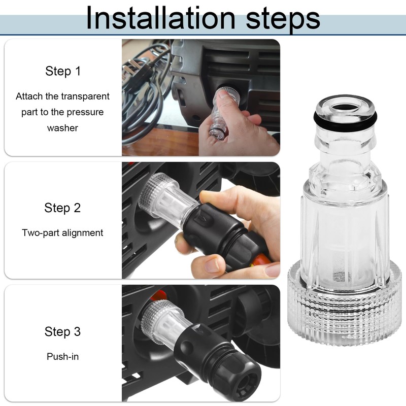 Obida Pressure Washer Transparent Plastic Water Inlet Filter Power Washer