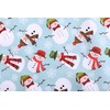 Christmas Snowmen Cotton Tea Towel