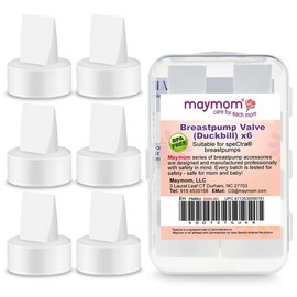 Maymom 6 válvulas de pico de pato compatibles con Spectra S1 Spectra S2 Spectra 9 Plus. Las piezas de la bomba Spectra no son originales reemplazan la válvula Spectra Duckbill no son accesorios originales Spectra S2 (blanco x 6)