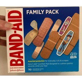 BAND-AID Brand Family Pack of 110 Adhesive Bandages BANDAIDS-Toy Story