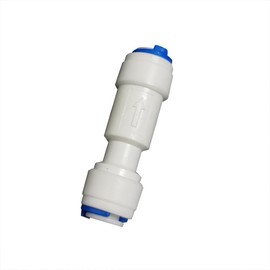 MALIDA 1/4 inch O.D. Tube Push Fit Quick Connect One Way Check Valve,for RO Reverse Osmosis Water Filtration Filter Systems,1pcs.