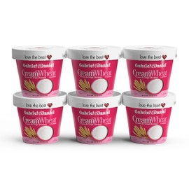 Gabriel & Daniel Organic Instant Cream of Wheat (Farina) – Non-GMO, Pure and Organic Breakfast Cereal – Rich in Iron & Vitamin C for a Nourishing and Quick Meal – Smooth & Creamy Texture (Pack of 6)