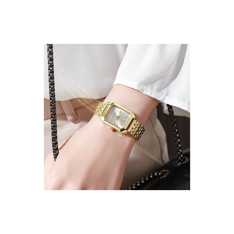 Reloj de Cuarzo Mujer — Impermeable, Elegancia Moderna y Movimiento