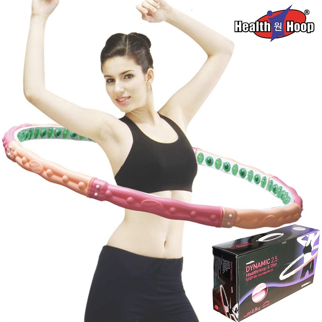 Health Hoop - Korean Weight Loss Health Hula Hoop 5.5lb (Step 4) for Workout,Fitness,Exercise