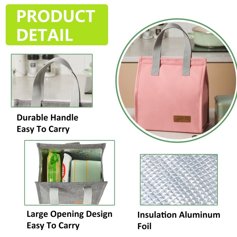 Lunch Bags for Women Men, Insulated Lunch Bag with Touch