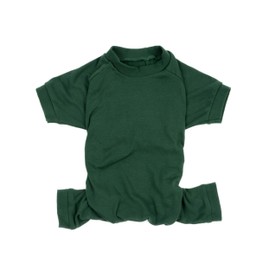 Leveret Dog Pajamas 100% Cotton Solid Uniform Green XS