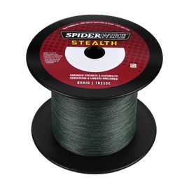 SpiderWire Stealth® Superline, Moss Green, 6lb | 2.7kg, 1500yd | 1371m Braided Fishing Line, Suitable for Freshwater and Saltwater Environments