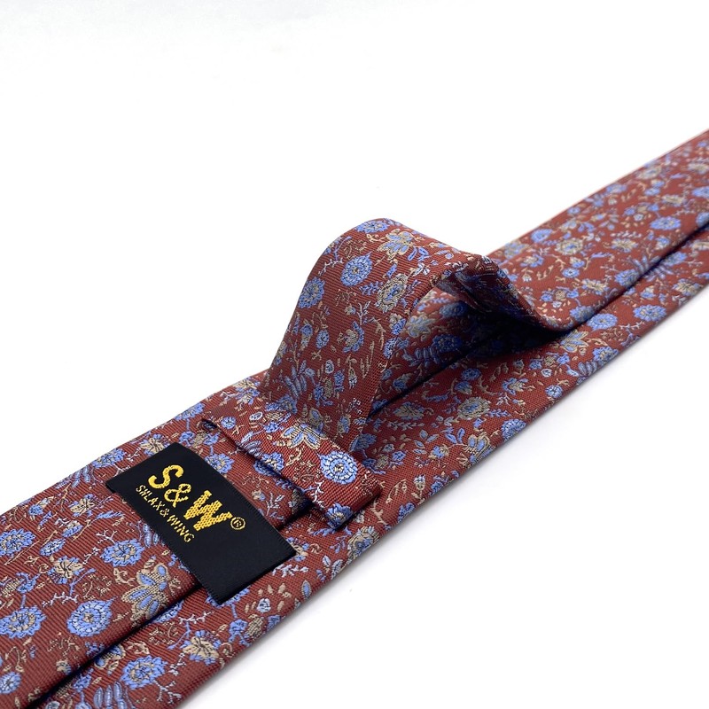 S&W SHLAX&WING Men's Necktie, Assorted Stripes, Plain, Dots, 57.9 inches