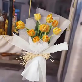 JOYIT 20 Sheets Korean Paper for Bouquets, Korean Wrapping Paper - Flower Bouquet Wrapping Paper for DIY Crafts Packaging, Flower Paper for Wedding, Birthday, Flower Shop (Frosted)