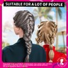Teenitor Black Hair Elastics Ties, 300pcs Rubber Bands Hair Soft