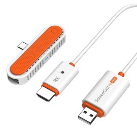 j5create [New in December 2025 World's Smallest Class] j5create Wireless HDMI Wireless Transmitter and Receiver Set DP Alt Mode Compatible HDCP Compatible USB-C Charging Compatible MIC Certified