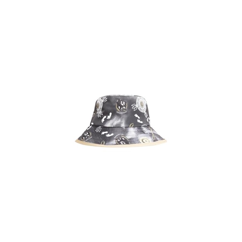 AFL Collingwood Magpies Footy Mens Adults Indigenous Bucket Hat