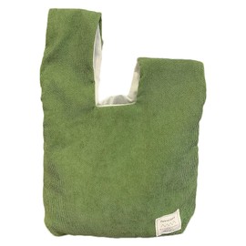 Anopo Women's Knotted Bag Small Corduroy Handbags Cute Aesthetic Purse Wristlet Bag Fashion Tote Bag Avocado Green