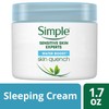 Simple - Crema para dormir Water Boost Skin Quench, 1.7