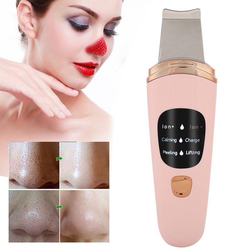 Face Skin Scrubber Vibration Face Peeling Machine Ultrasonic Exfoliating SkinCare