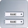 m-e Bell-202 TXA Wireless DOORBELL Button, 2-Family House, Aluminium Front,